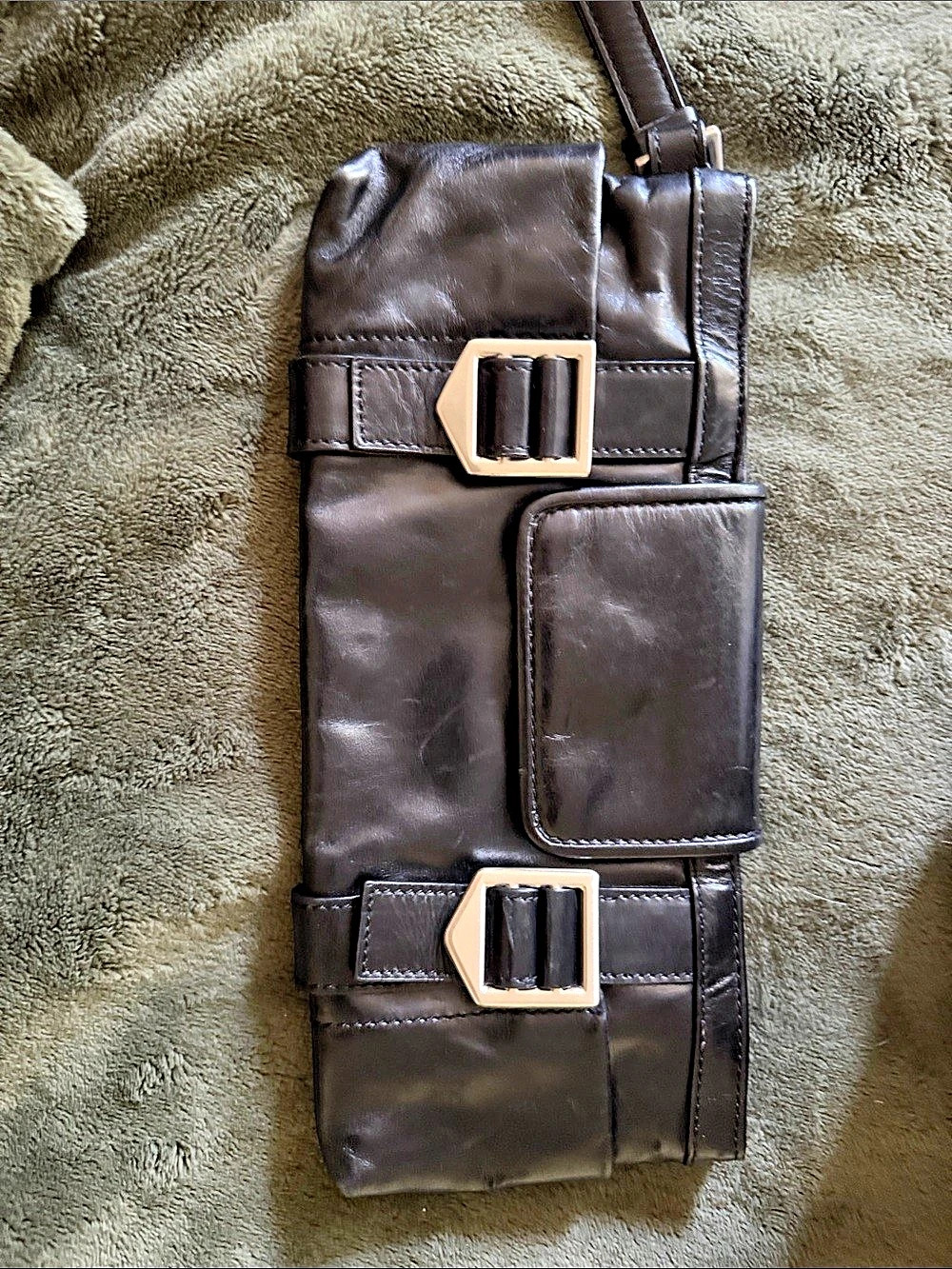 Y2K Kenneth Cole New York black wrist / clutch Bag